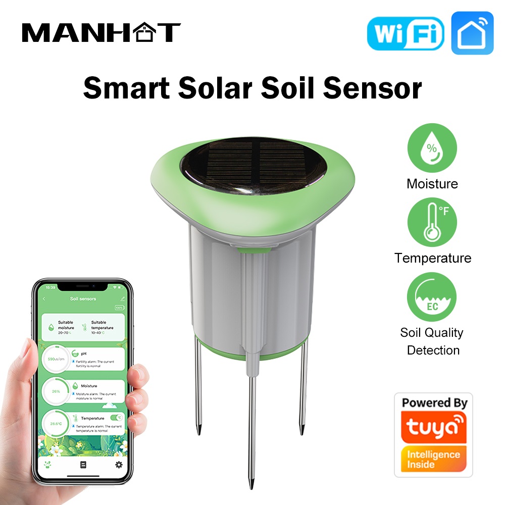 Smart Garden Solar - MANHOT WiFi 스마트 태양광 토양 센서