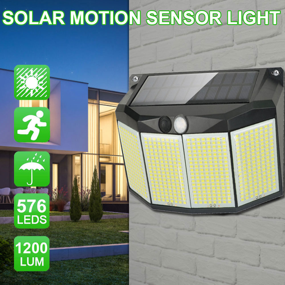 Smart Garden Solar Lights - 576LED 태양열 발전 벽 램프, 야외
