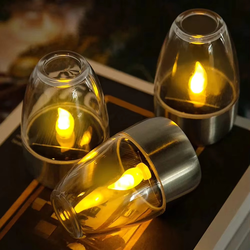 Smart Garden Lighting System - LED 스테인레스 스틸 태양 촛불 조명