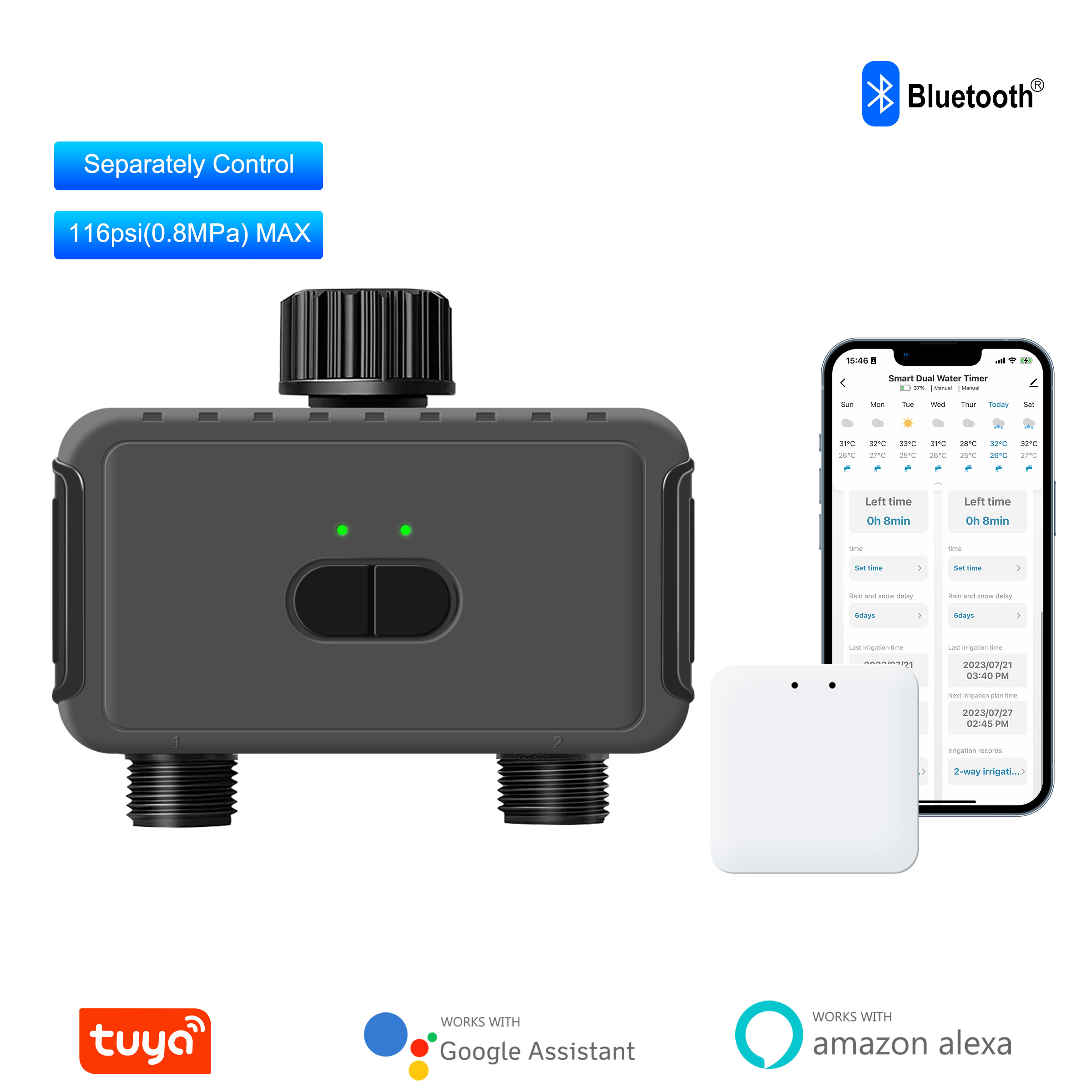 Smart Garden Water Features - KEMEK 스마트 프로그래밍 가능 뿌리기 타이머