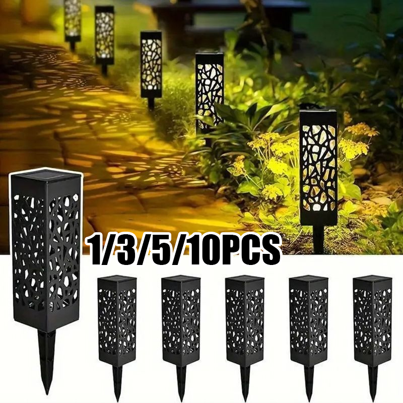 Smart Garden Solar Lights - 장식용 컷아웃 패턴 태양광 잔디 조명