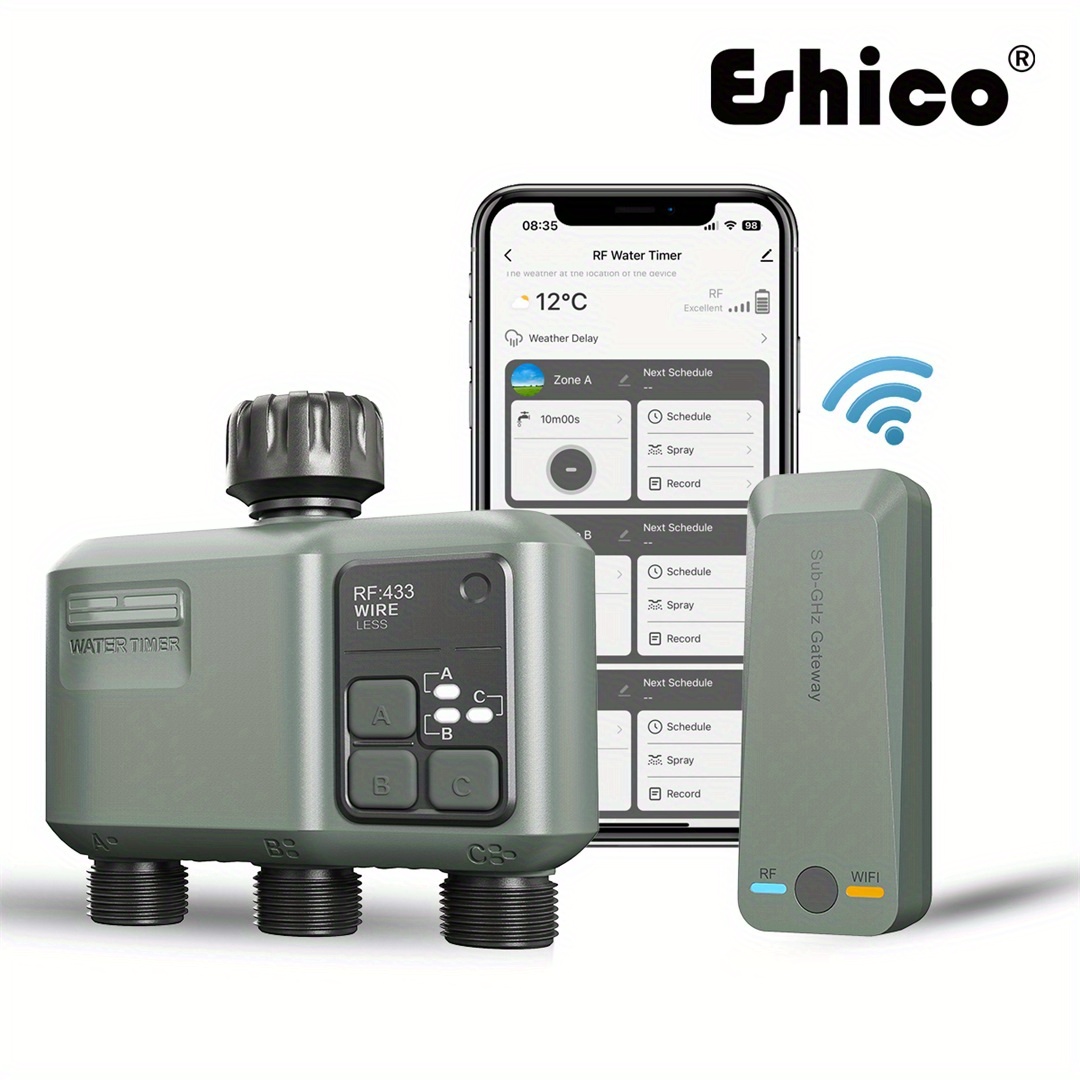 Smart Garden Water Timer - Eshico 스마트 스프링클러 타이머: 2x Wi-Fi