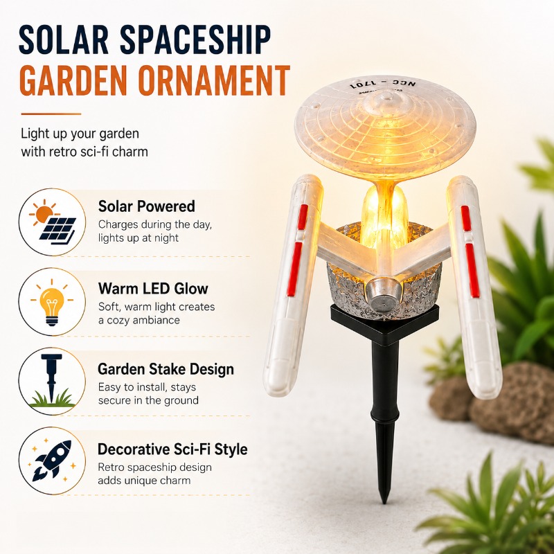 스타 트렉 USS 엔터프라이즈 솔라 가든 스테이크 라이 - Smart Garden Lighting System 리뷰 및 가격