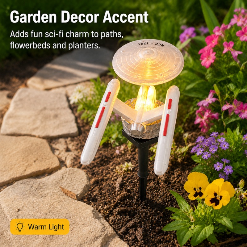 스타 트렉 USS 엔터프라이즈 솔라 가든 스테이크 라이 - Smart Garden Lighting System 리뷰 및 가격