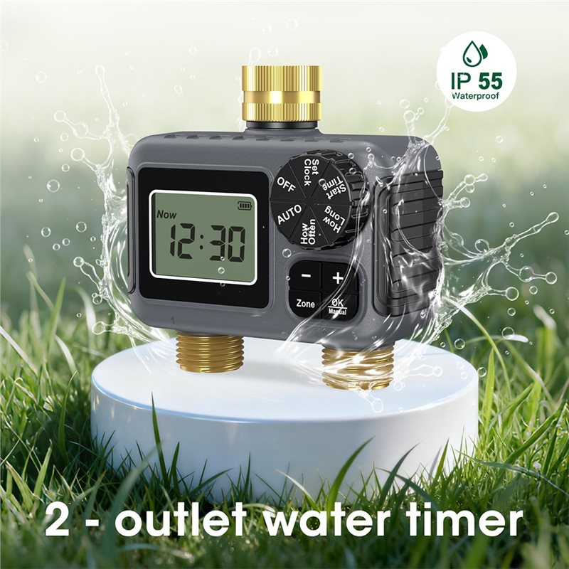 AY14 - 이중 콘센트 자동 관개 타이머 정원 물 타 - Smart Garden Water Timer 리뷰 및 가격