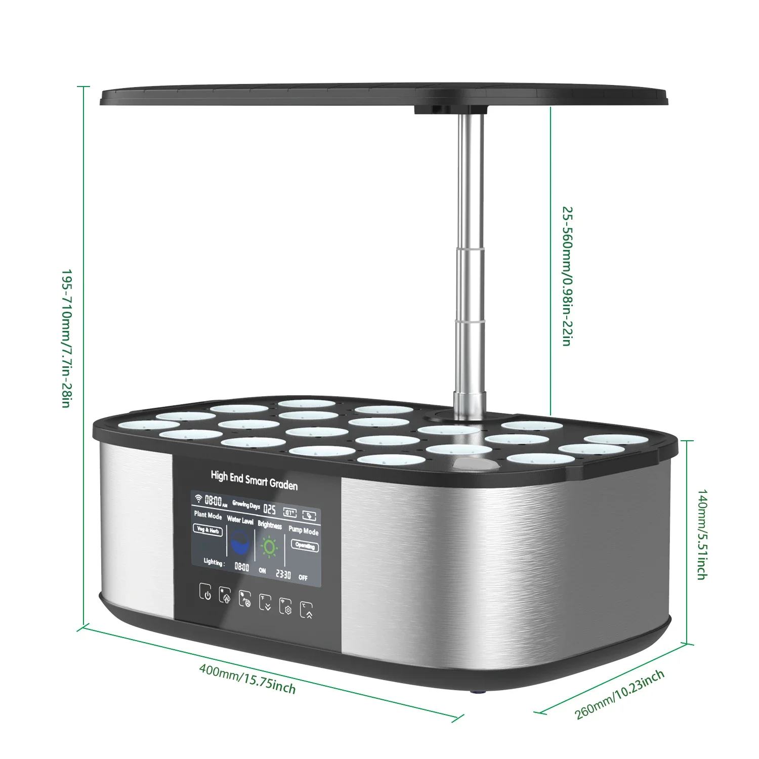 스마트 LED 성장 조명 및 자동 급수 기능을 갖춘 2 - Smart Pod Garden 리뷰 및 가격