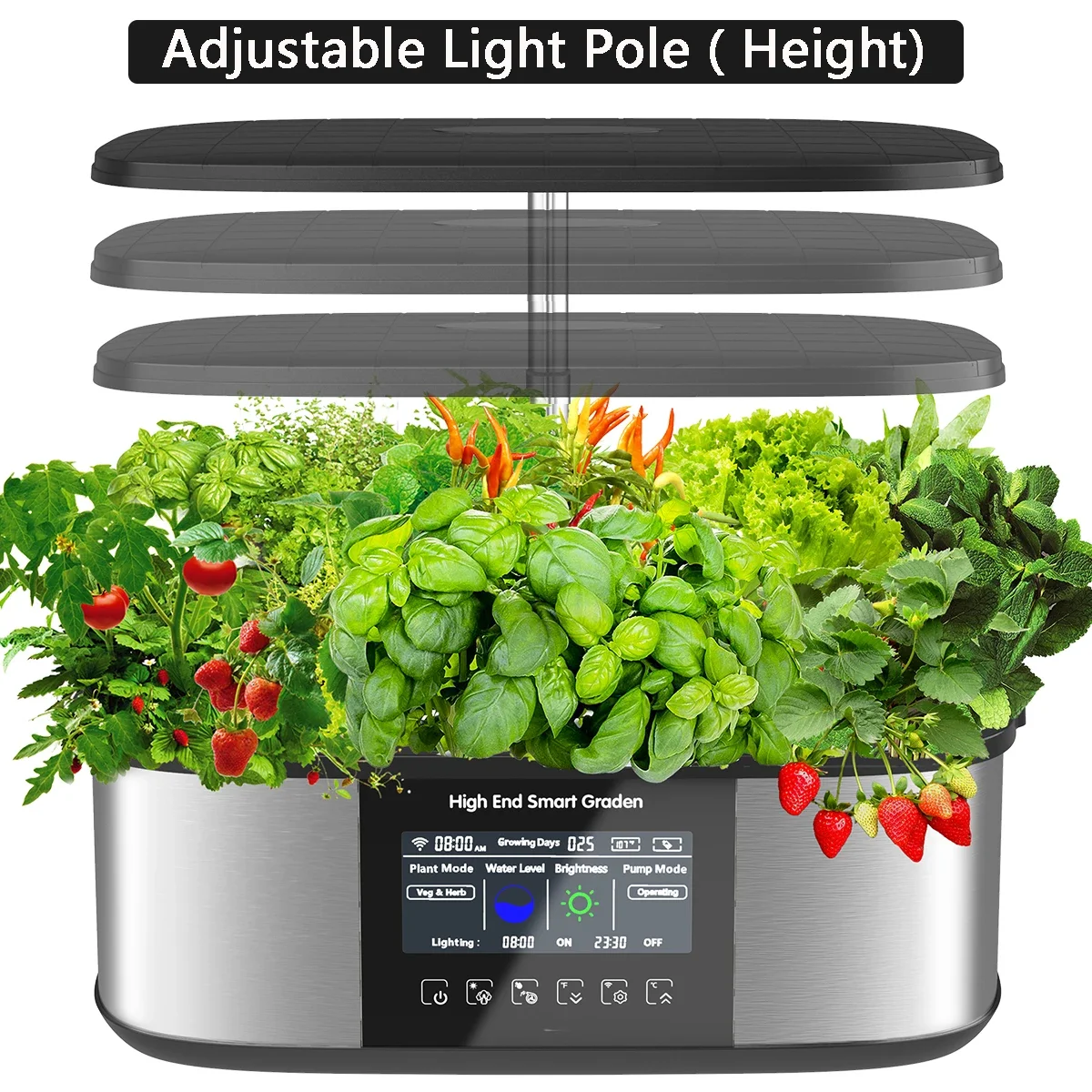 스마트 LED 성장 조명 및 자동 급수 기능을 갖춘 2 - Smart Pod Garden 리뷰 및 가격