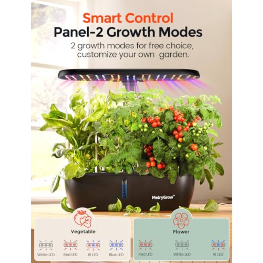 MG-15 수경재배 시스템 키트, 24W 성장 LED  - Smart Pod Garden 리뷰 및 가격