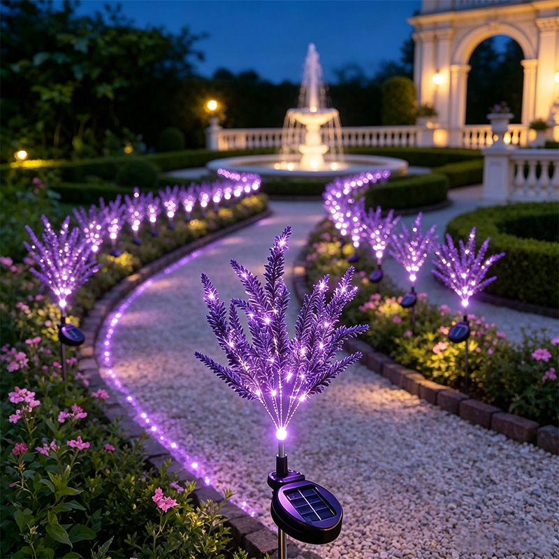 1/2개입 7헤드 보라색 태양광 라벤더 정원등, 조명  - Smart Garden Solar Lights 리뷰 및 가격