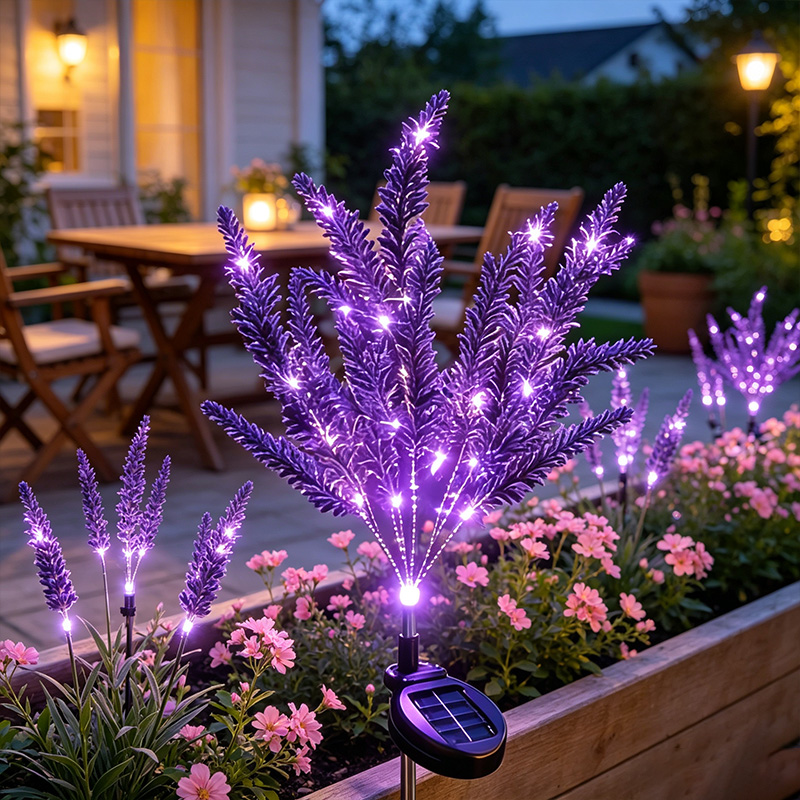 1/2개입 7헤드 보라색 태양광 라벤더 정원등, 조명  - Smart Garden Solar Lights 리뷰 및 가격