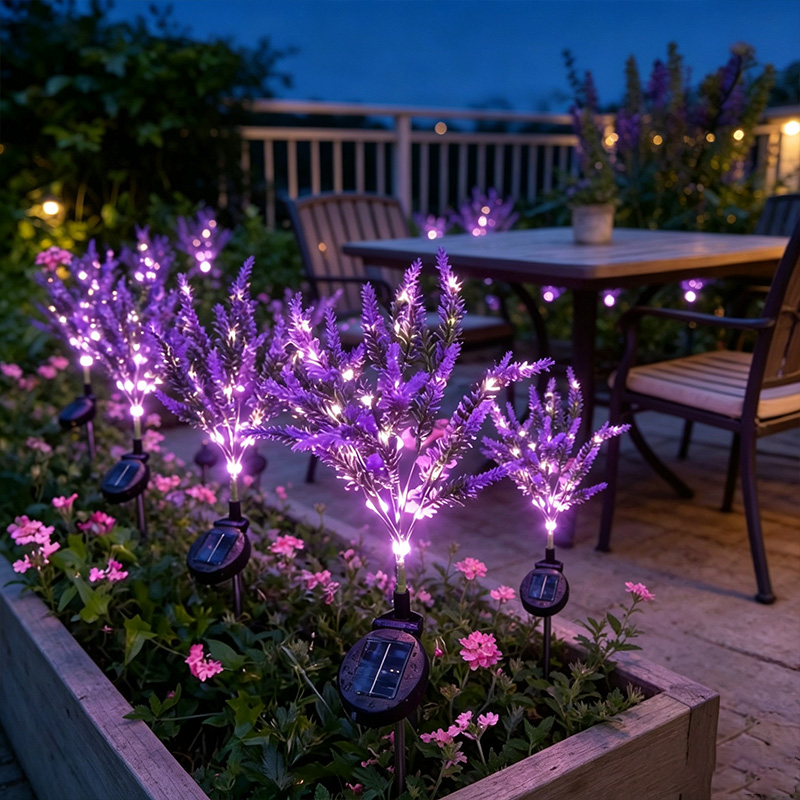 1/2개입 7헤드 보라색 태양광 라벤더 정원등, 조명  - Smart Garden Solar Lights 리뷰 및 가격