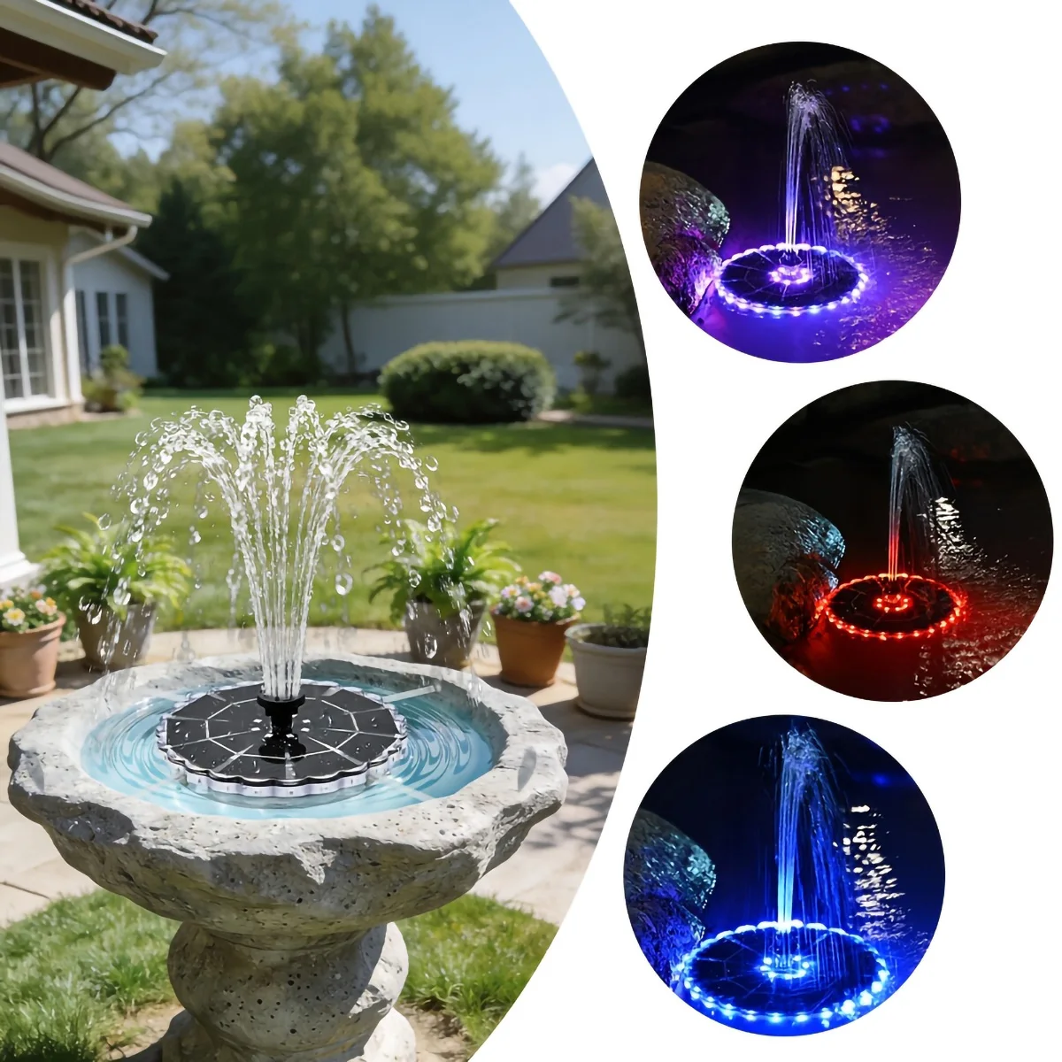 3.5W 야외용 태양광 분수, 정원 물탱크/실내 연못용 - Smart Garden Lighting System 리뷰 및 가격