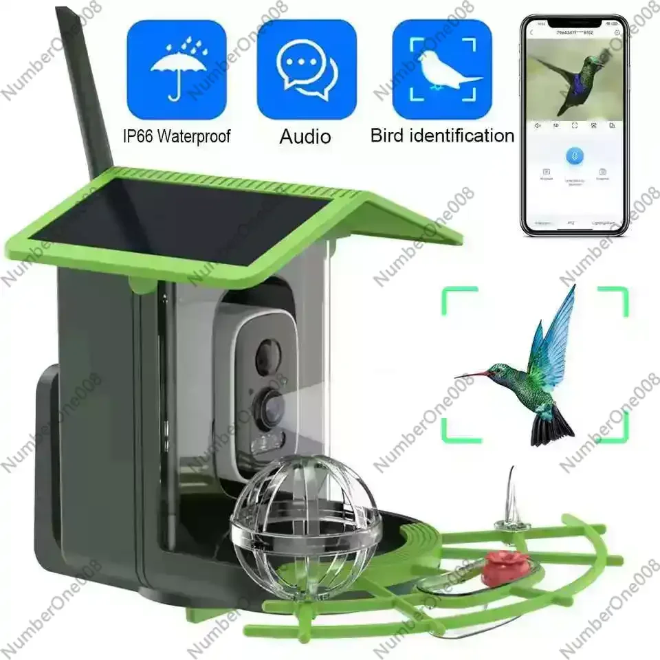 AI 종 식별 기능이 있는 스마트 새 모이통 카메라,  - Smart Garden Video 리뷰 및 가격