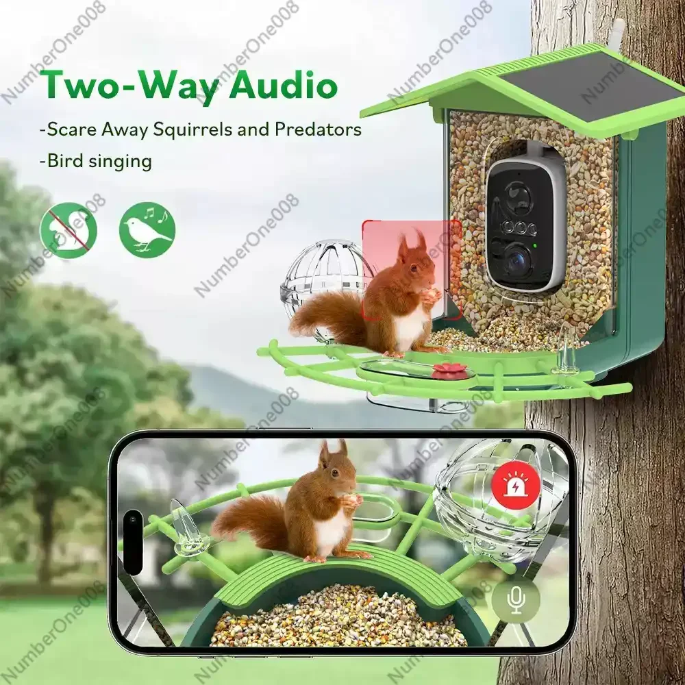 AI 종 식별 기능이 있는 스마트 새 모이통 카메라,  - Smart Garden Video 리뷰 및 가격