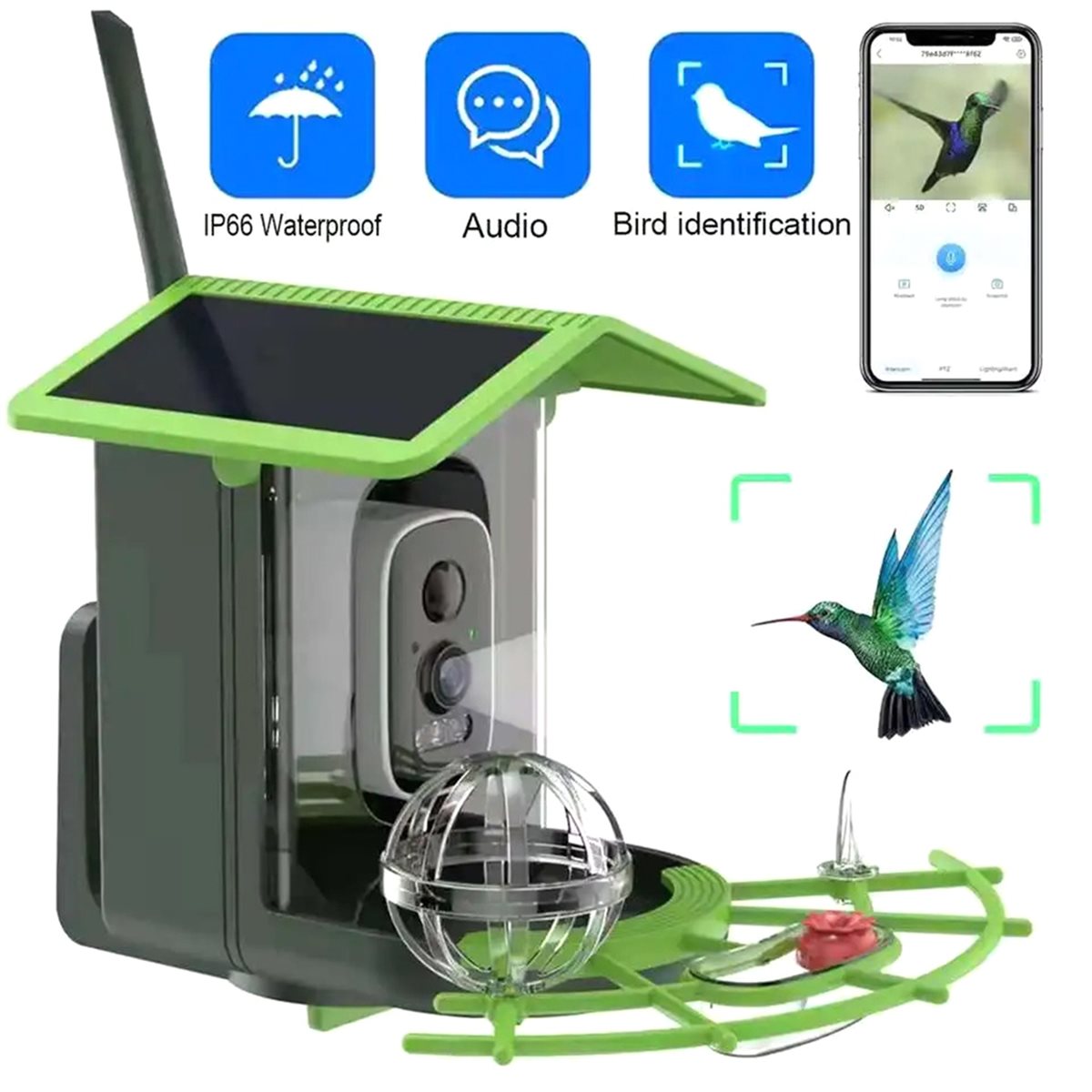 AI 종 식별 기능이 있는 ABPP 스마트 새 모이통  - Smart Garden Video 리뷰 및 가격
