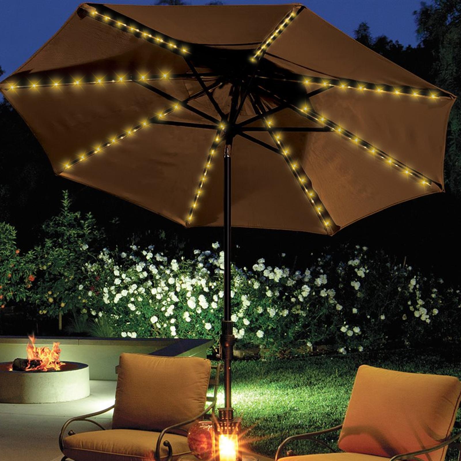 태양광 우산 스트링 라이트 104 LED 파라솔 스트링 - Smart Garden Lighting System 리뷰 및 가격