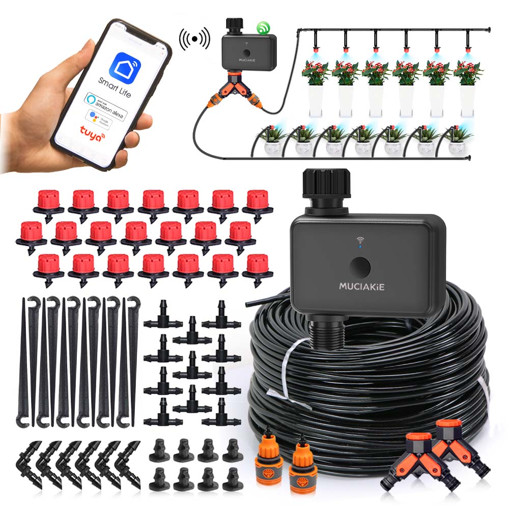 30-10m 정원 듀얼 밴드 WiFi 타이머 관개 세트 - Smart Garden Water Timer 리뷰 및 가격
