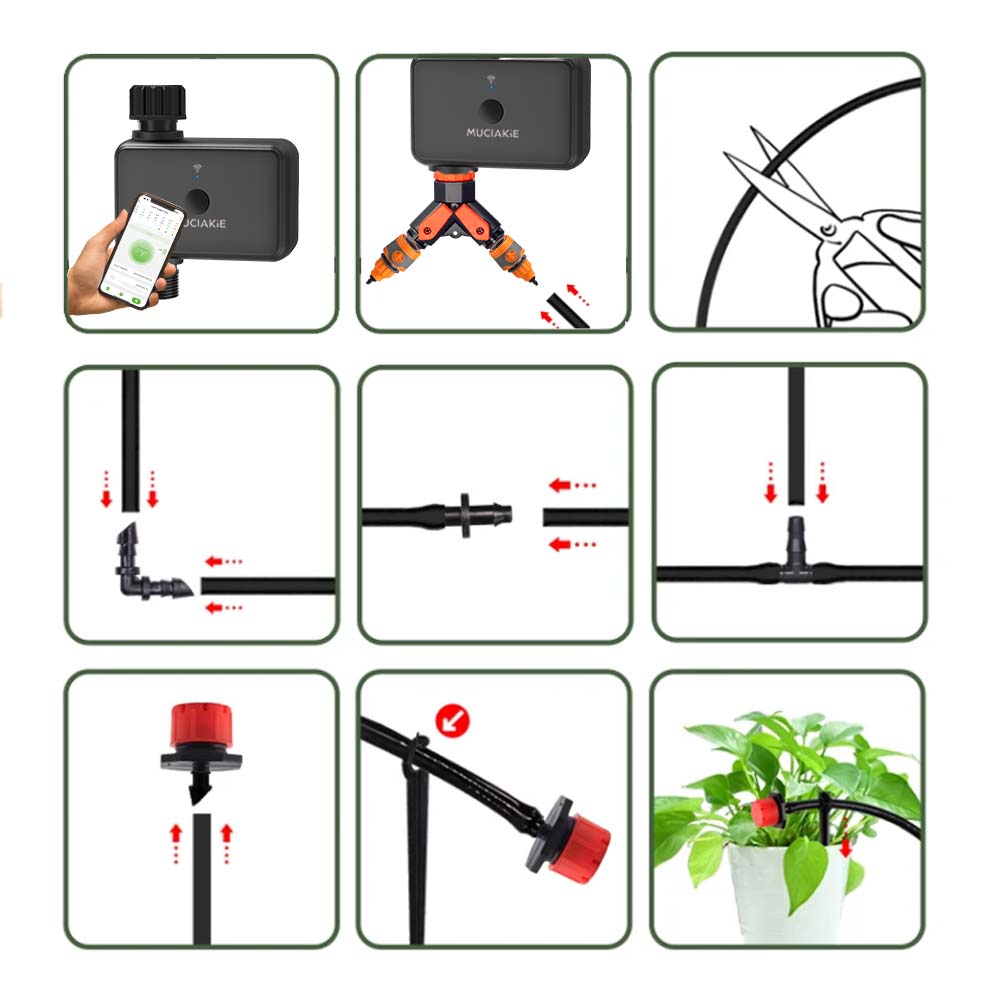 30-10m 정원 듀얼 밴드 WiFi 타이머 관개 세트 - Smart Garden Water Timer 리뷰 및 가격