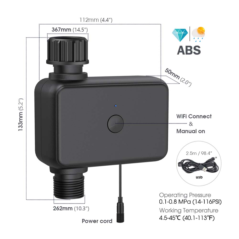 30-10m 정원 듀얼 밴드 WiFi 타이머 관개 세트 - Smart Garden Water Timer 리뷰 및 가격