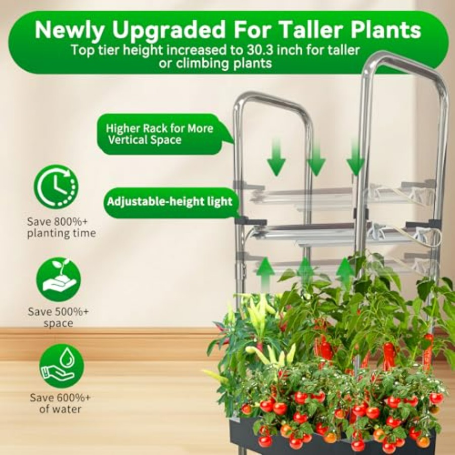 실내 수경재배 시스템: 스마트 풀스펙트럼 조명, 자동  - Smart Garden Lighting System 리뷰 및 가격