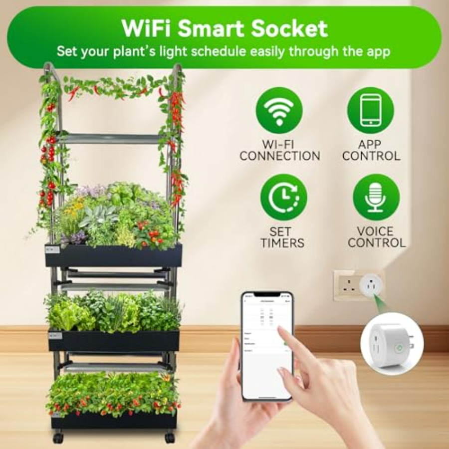 실내 수경재배 시스템: 스마트 풀스펙트럼 조명, 자동  - Smart Garden Lighting System 리뷰 및 가격