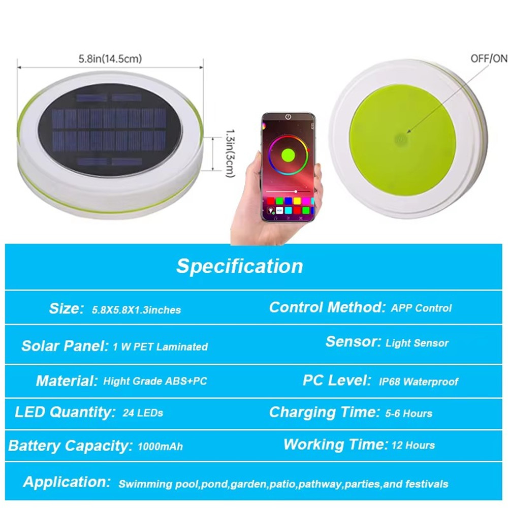 태양 LED 물 플로트 빛 야외 방수 IP68 스마트  - Smart Garden Solar Lights 리뷰 및 가격