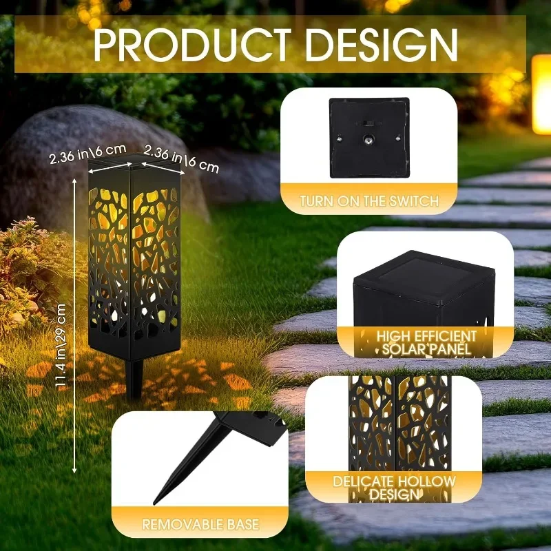 장식용 컷아웃 패턴 태양광 잔디 조명 방수 LED 정원 - Smart Garden Solar Lights 리뷰 및 가격