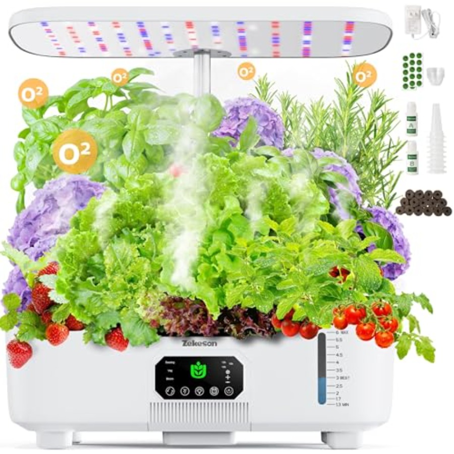 실내 스마트 허브 가든 플랜터, 수경재배용, 흰색 AB - Smart Pod Garden 리뷰 및 가격